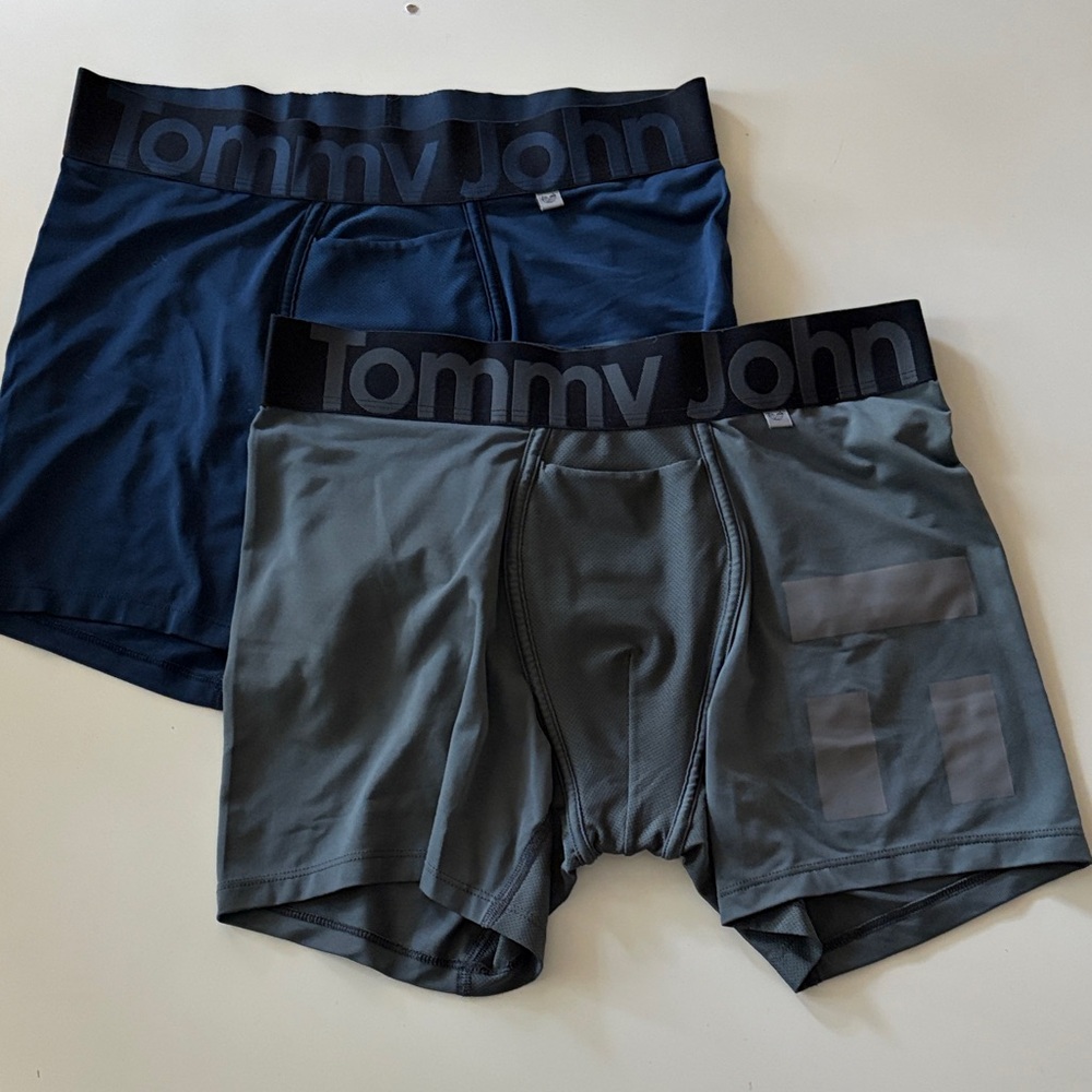EUC Tommy John Boxer Briefs sport 4 inch in Navy and Gray